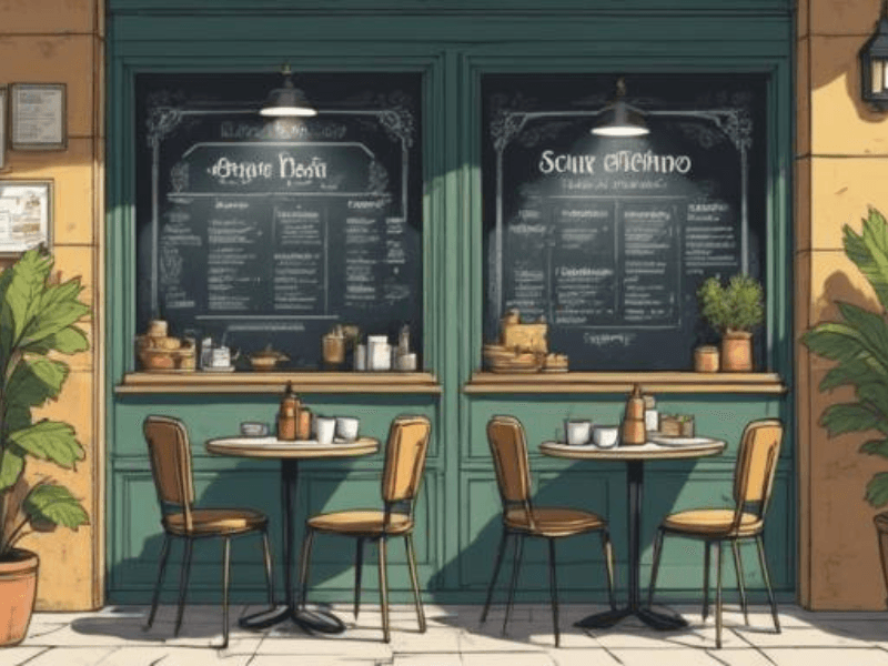 ¿Qué es la inflación? La plaga de termitas que devoran tu dinero - Blog finanzas personales Comparativa visual de pizarra de menú del día en España, mostrando precio de 10 euros en 2015 frente a 14 euros en 2025, ilustrando la subida del coste de vida.